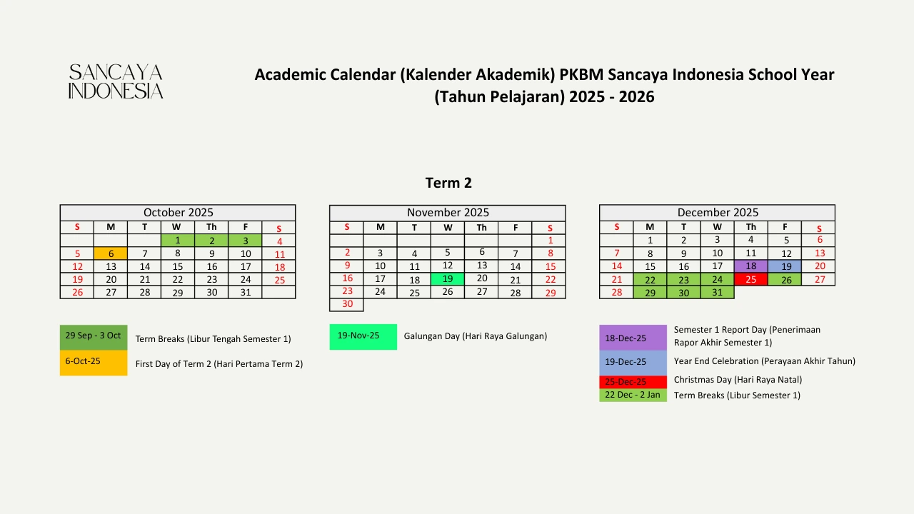 Academic Calendar (Kalender Akademik) PKBM